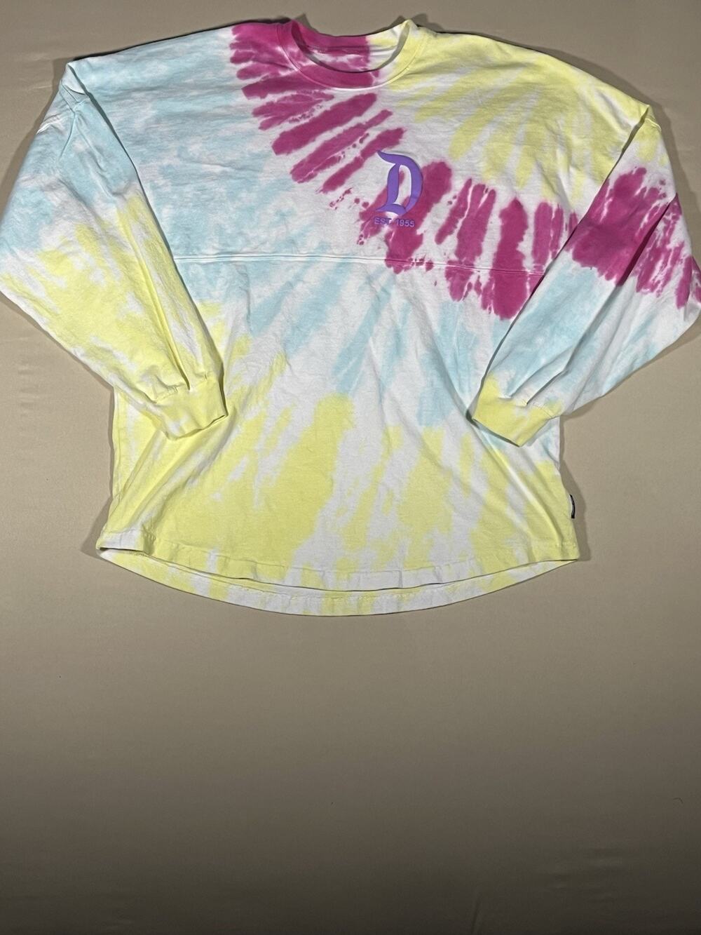 Spirit Jersey Disneyland Resort Tie-Dye Long Sleeve T-Shirt Adult Unisex L 2023